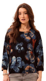 Soft Yarn 3/4 Sleeve Crewneck