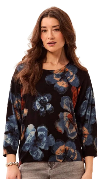 Soft Yarn 3/4 Sleeve Crewneck