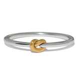 Interlok Single Knot 2 Tone Hinged Bangle