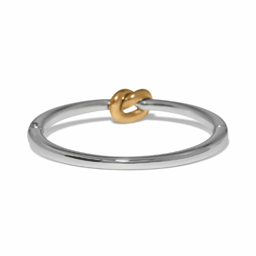 Interlok Single Knot 2 Tone Hinged Bangle