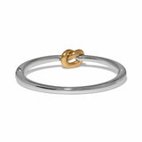 Interlok Single Knot 2 Tone Hinged Bangle