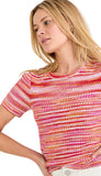 Spacedye Tuck Stitch Sweater Tee