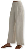 Pleated Wide Leg Ankle Pant
