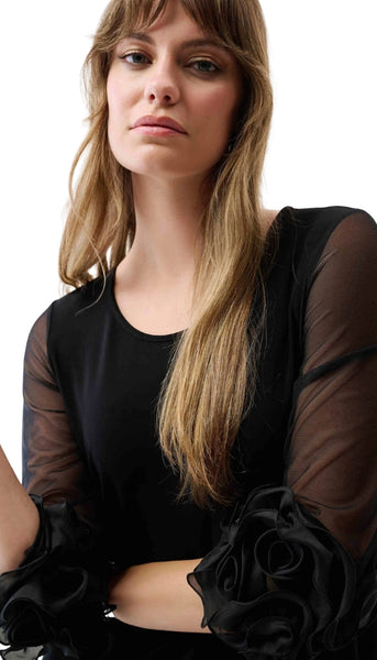 A-Line Dress With Ruffle Trim