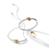 Interlok Single Knot 2 Tone Hinged Bangle