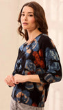 Soft Yarn 3/4 Sleeve Crewneck