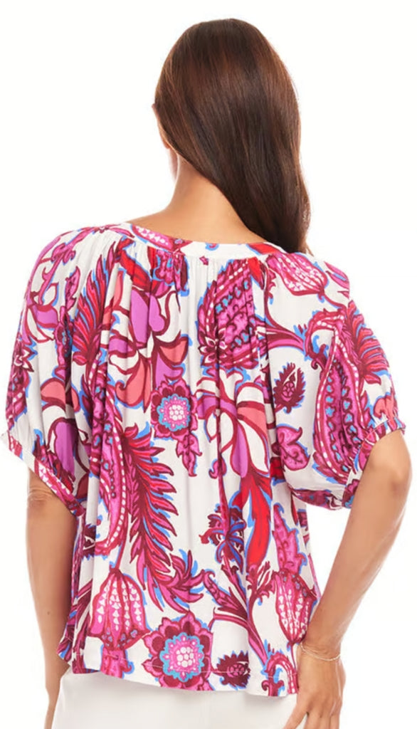 Short Sleeve Peasant Top