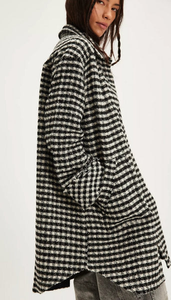 Get Around Houndstooth Shacket