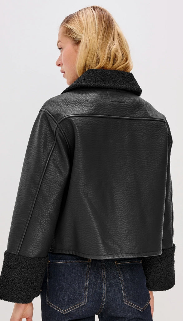 Dria - Black Shearling