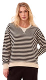 Long Sleeve Crew Neck Top With Combo