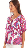 Short Sleeve Peasant Top