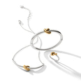 Interlok Single Knot  Tone Necklace