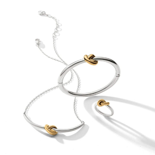 Interlok Single Knot  Tone Necklace