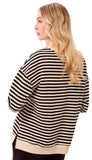 Long Sleeve Crew Neck Top With Combo