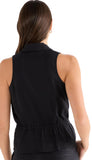 Stretch Linen Cinch Vest