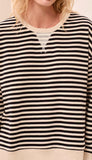 Long Sleeve Crew Neck Top With Combo