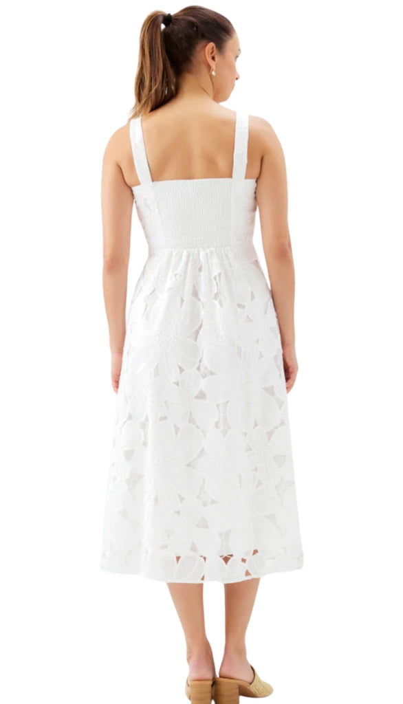Embroidered Cut Out Sundress