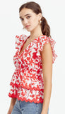 Sena Ruffled Peplum Top