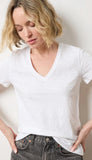 V-Neck Short Sleeve Seam Tee