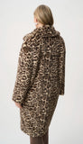 Faux Fur Leopard Print Coat