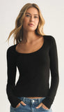 Second Skin Scoop Neck Top
