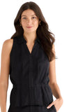 Stretch Linen Cinch Vest