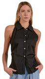 Top Colloar Sleeveless