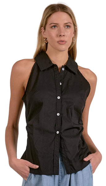 Top Colloar Sleeveless