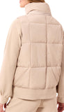 Quilted Vest With Removable Hood