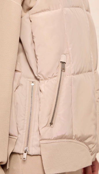 Quilted Vest With Removable Hood