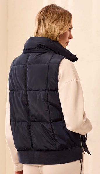 Quilted Vest With Removable Hood