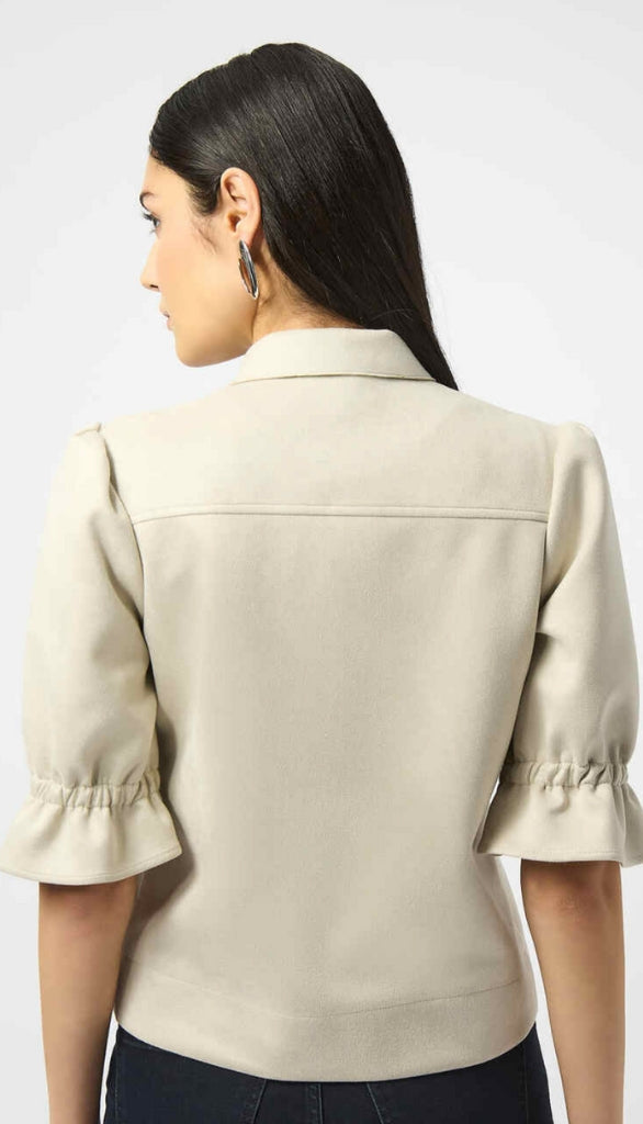 Scuba Suede Cropped Jacket