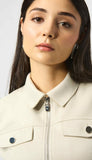 Scuba Suede Cropped Jacket