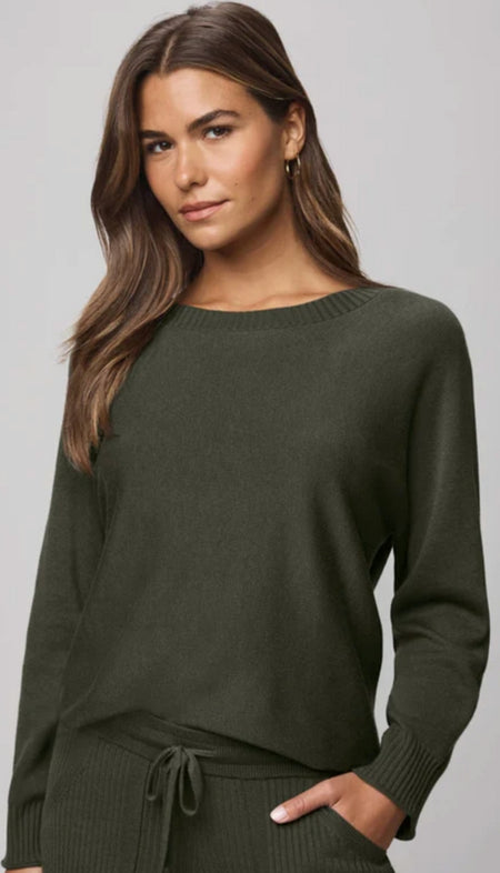 Long Sleeve Mock Neck Sweater With Sequins