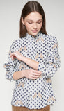 Blouse With Leopard & Star Print