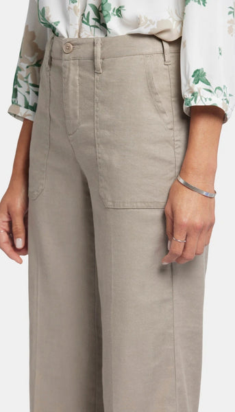 Wide Leg Cropped Cargo