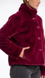 Single Breasted Fake Fur Jacket