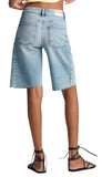 Nica High Rise Barrel Short - Classic Blue