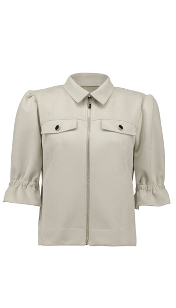 Scuba Suede Cropped Jacket