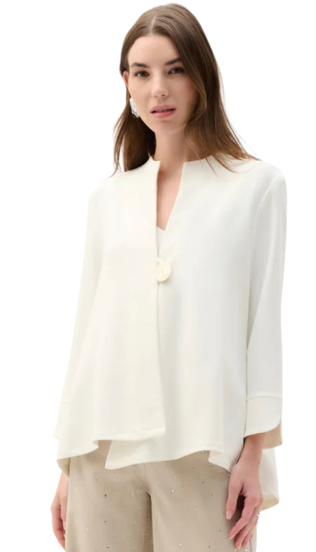 Long Sleeve Snap Front Reversible Jacket