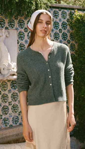 Medina Pointelle Cardigan