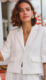 Cropped Crushed Blazer