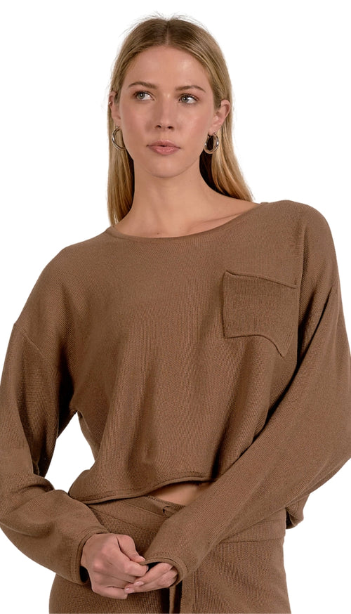 Crew Neck With Front Pocket