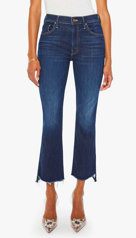 Audrey Pull On Flare Jeans - Dark Night