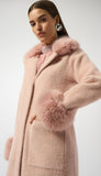 Faux Fur Sweater Coat