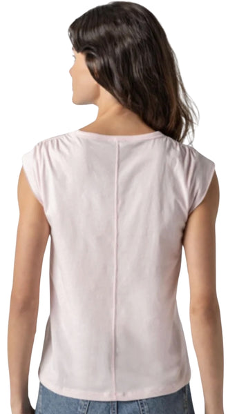 Shirred Shoulder Tee