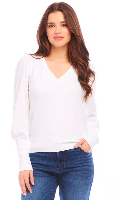 Striped 3/4 Sleeve Boatneck