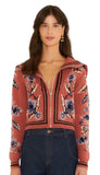 Floral Beauty Tapestry Knit Cardigan