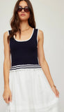 Thea Contrast Midi Dress