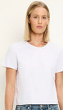 Jackie Raw Edge Crew Neck Tee
